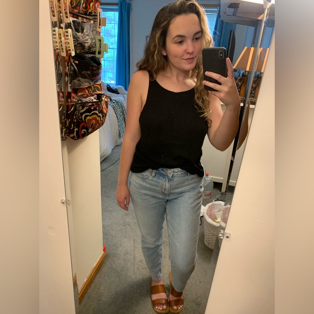 Free People Black Tank